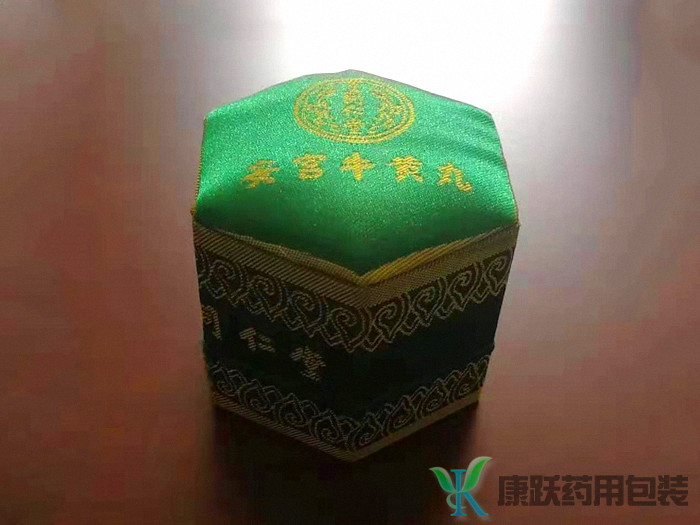 安宫牛黄丸锦缎盒绿色
